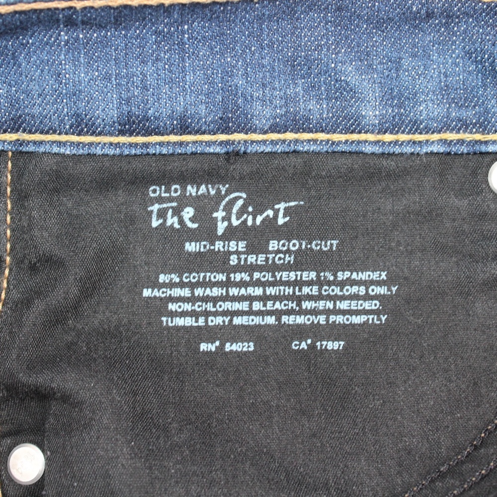 Old Navy The Flirt Mid Rise Boot Cut Stretch Jeans #110 - Picture 8 of 8